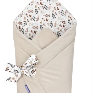 Boho Garden & Ecru Velvet Baby Wikkeldeken