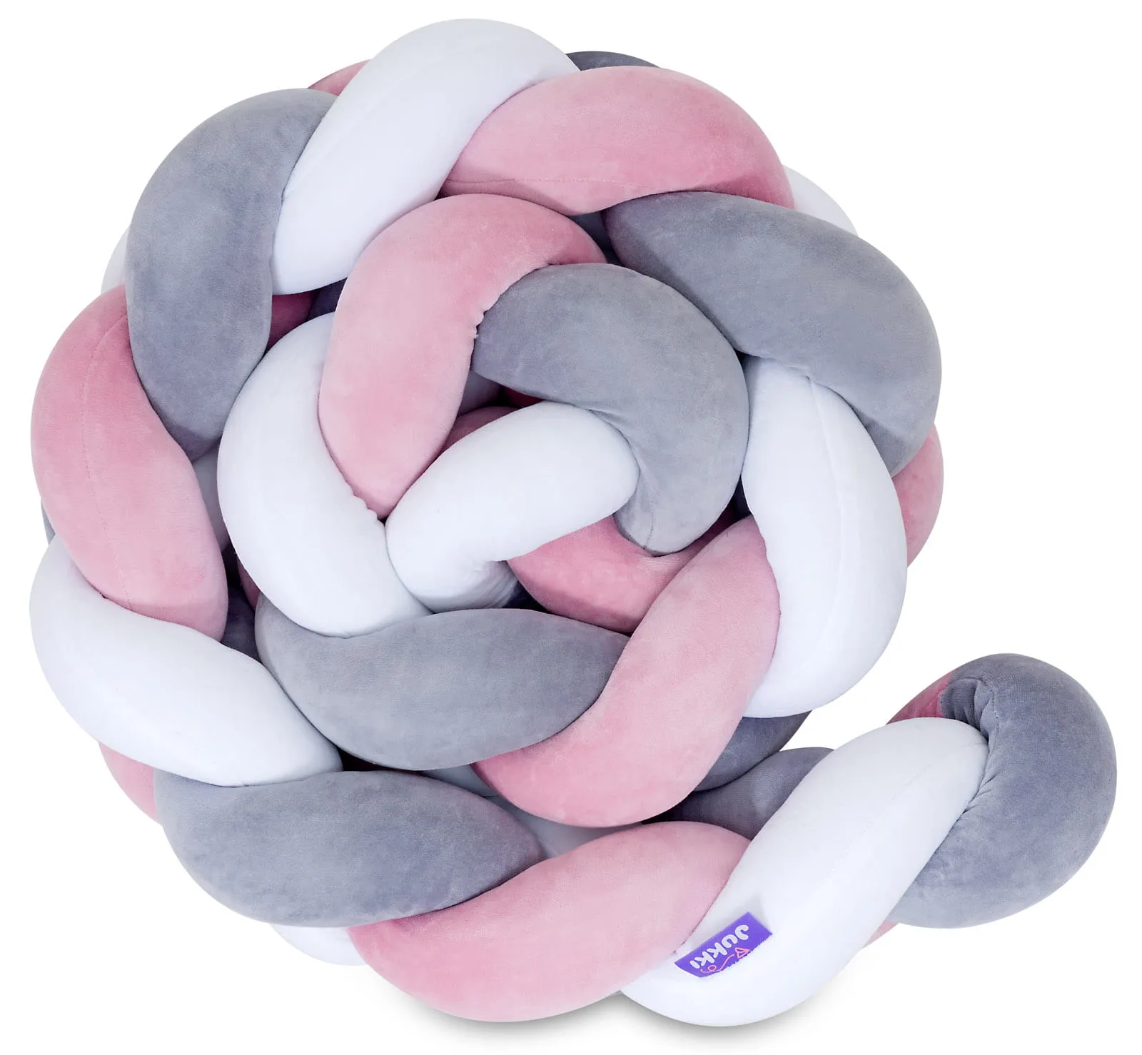 Mix Pink Stootrand Kinderbed – Vlecht - Afbeelding 2