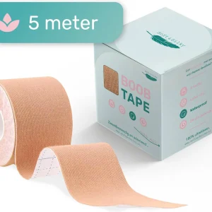 Soft & Silky - Boob tape - 5 meter - Voor elke cup maat - Latex vrij - Nipple covers - Hypo allergeen - Tepelcovers - Borst tape - BH tape - Bra tape - Boobtape - Fashion tape