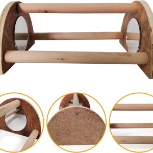 Zitstok kip - Voor in kippenhok met ren