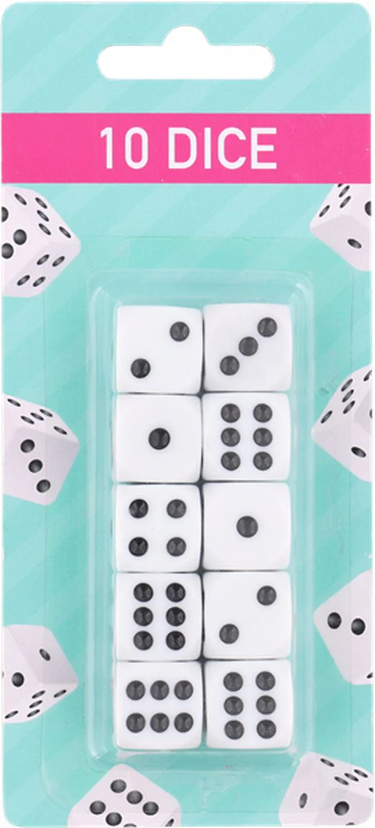 Yahtzee set - Scoreblok & 10 dobbelstenen - Afbeelding 3