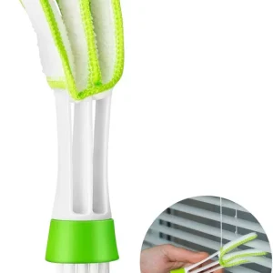 2-in-1 Lamellen reiniger met borstel - Jaloezieën reiniger