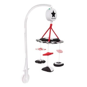 Canpol babies contrasterende carrousel van pluche met muziekdoosje SENSORY TOYS