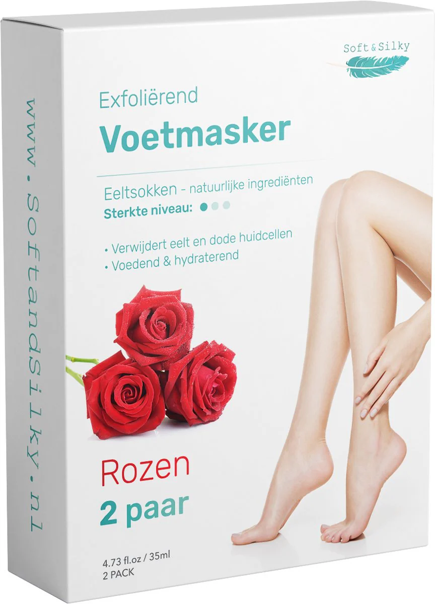 Soft & Silky Eeltsokken - 2 Pack - Rose - Afbeelding 2