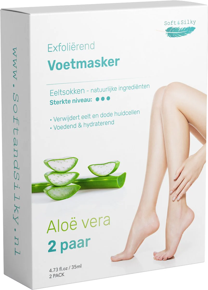Soft & Silky Eeltsokken - 2 Pack - Voetmasker