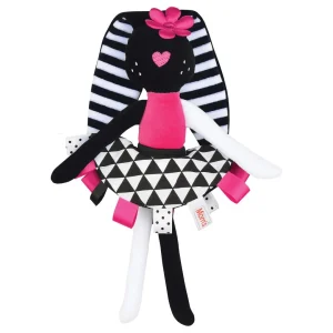 HENCZ TOYS Contrasterende knuffel – Roze Konijntje