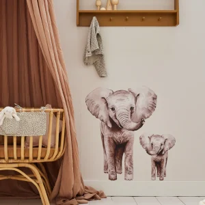 Muurstickers | Duo Olifanten