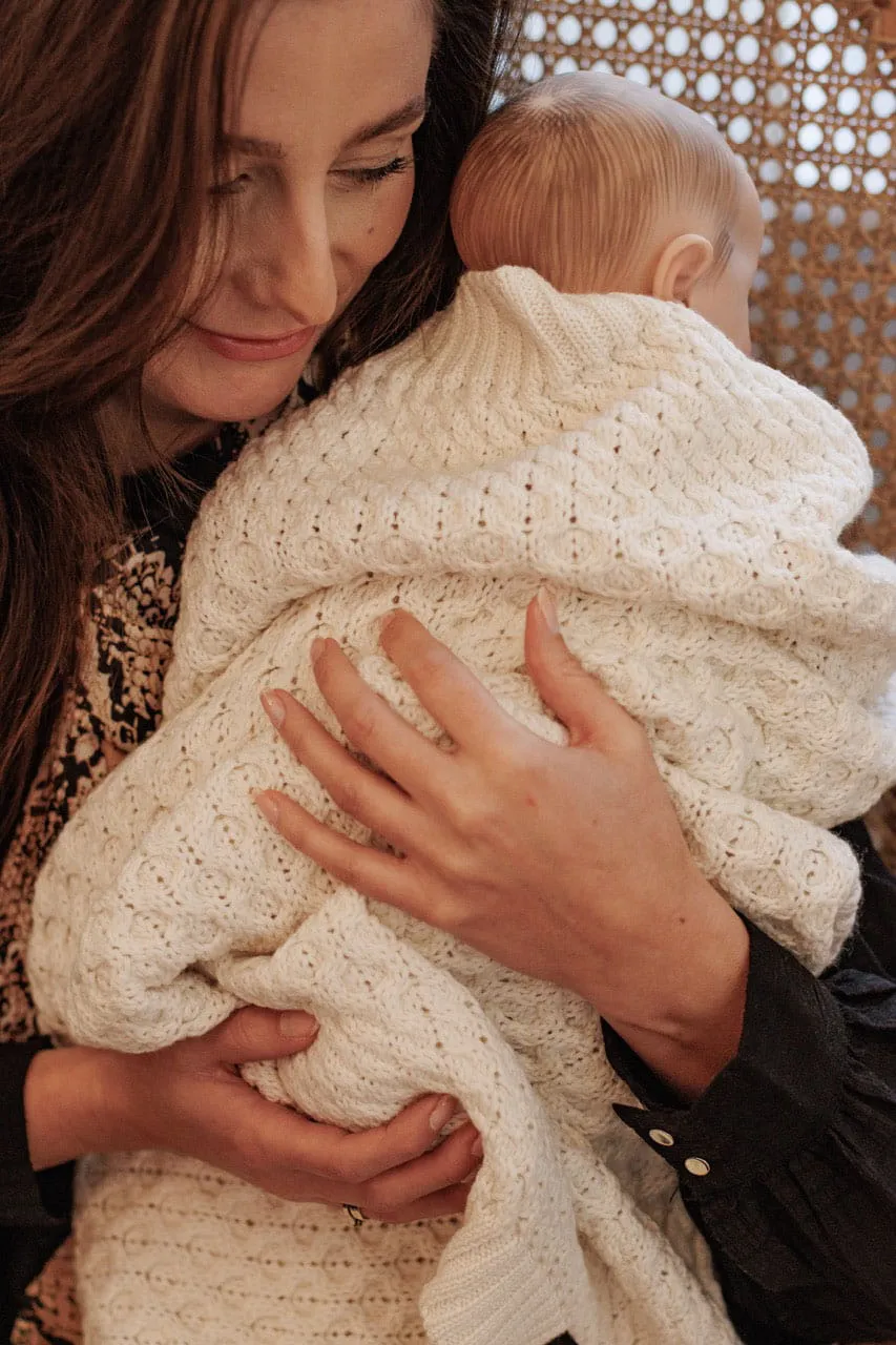 White Noise Wollen Babydeken MERINO - Afbeelding 3