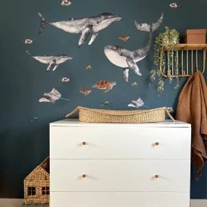Muurstickers | Walvissen en waterdieren set XL