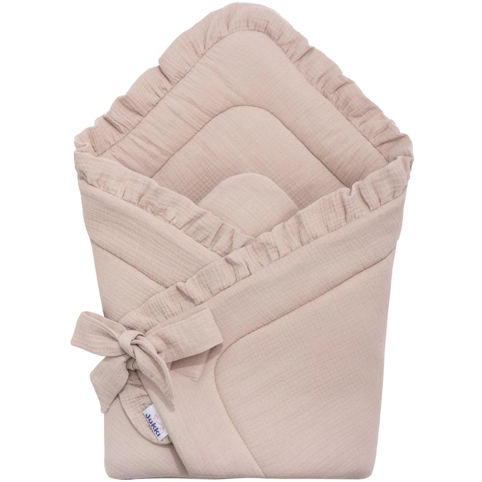 Mousseline wikkeldeken voor baby’s – Beige - Afbeelding 2