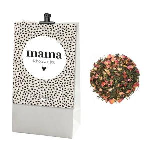 Thee in zakje met kaart  | Mama ik hou van jou