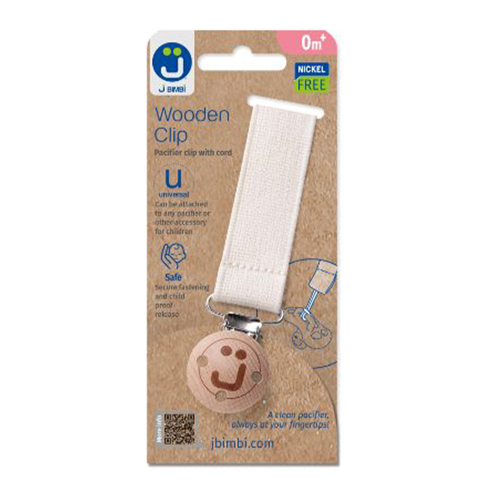 J BIMBI Speenkoord Houten Clip - Afbeelding 3