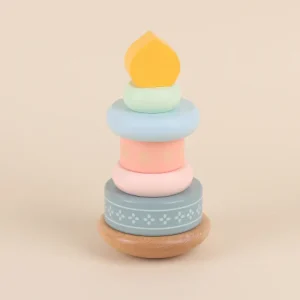 Houten Stapeltoren Moskee Pastel – Montessori Stapelringen voor Peuters