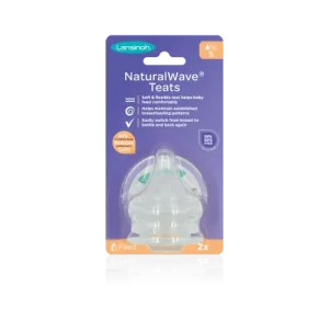 LANSINOH Natural Wave® langzame doorstroming speen 0m+ (2st)