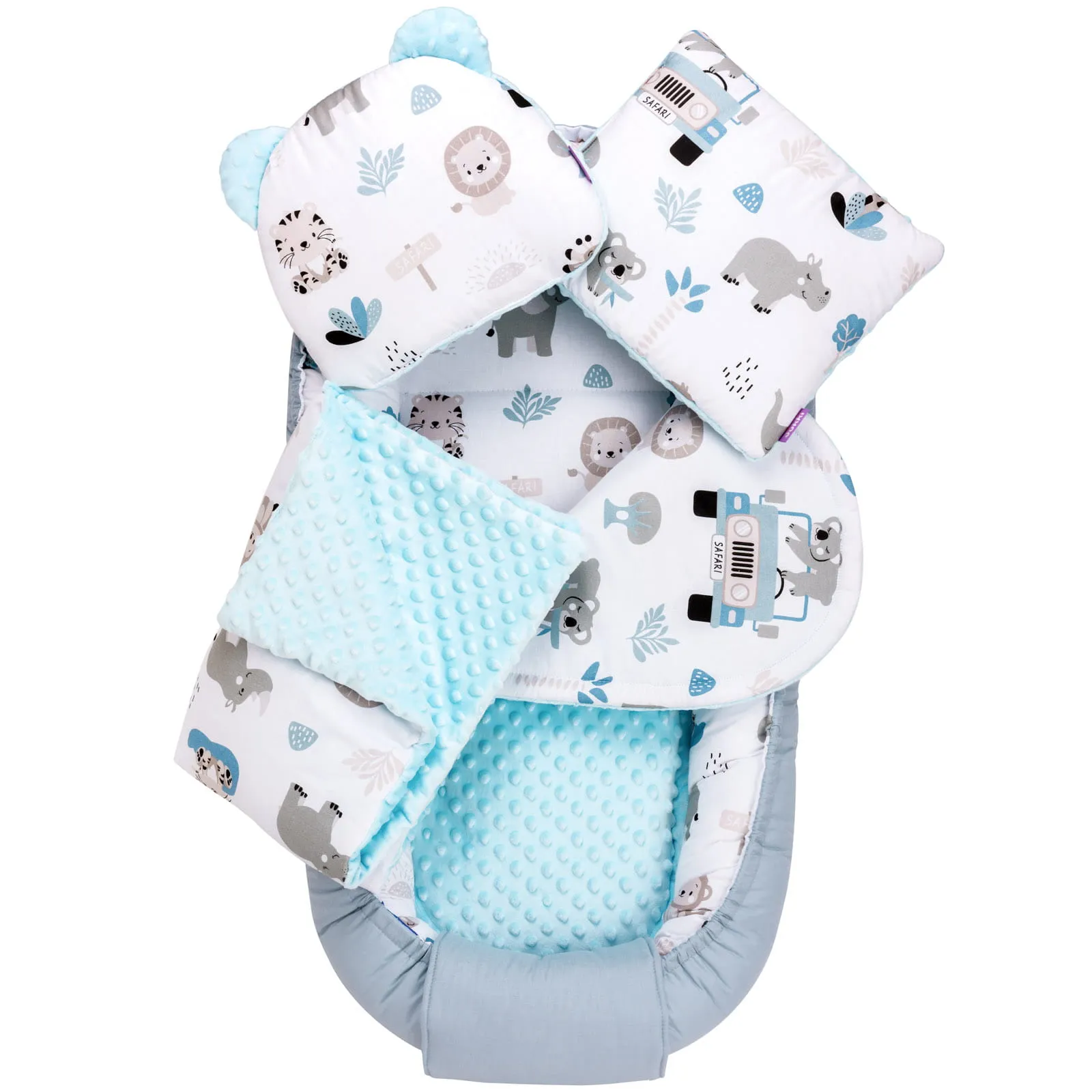 Blue Safari & Blue Minky 5-Delige Set Comfort - Afbeelding 2