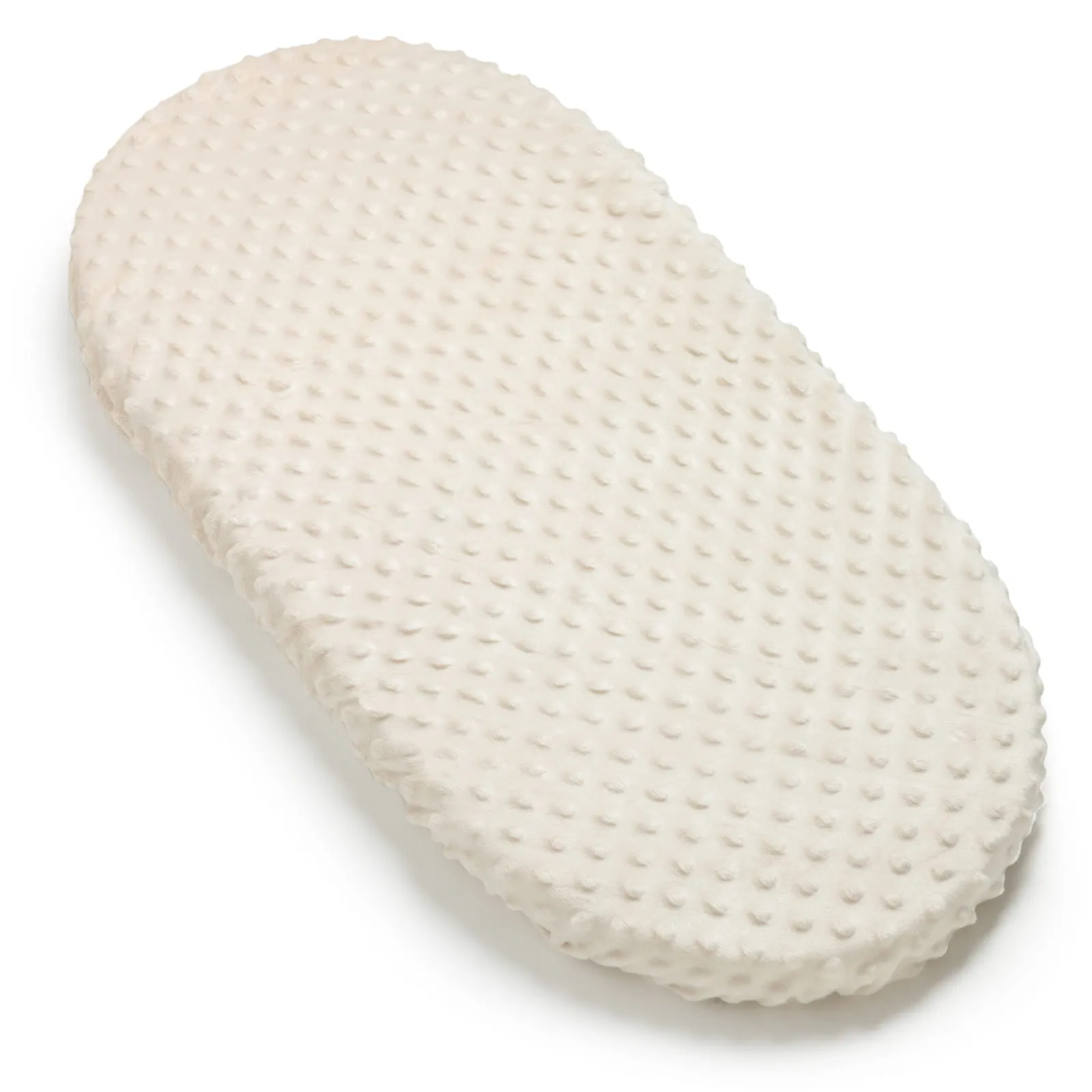 Ecru Minky Bedlaken met elastiek voor 80x40cm - Afbeelding 2