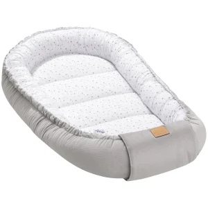 Twinkle Stars & Grey Velvet Babynestje XXL