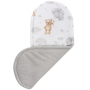 Cloudy Bears & Grey Velvet Matras Voor in Babynestje Comfort