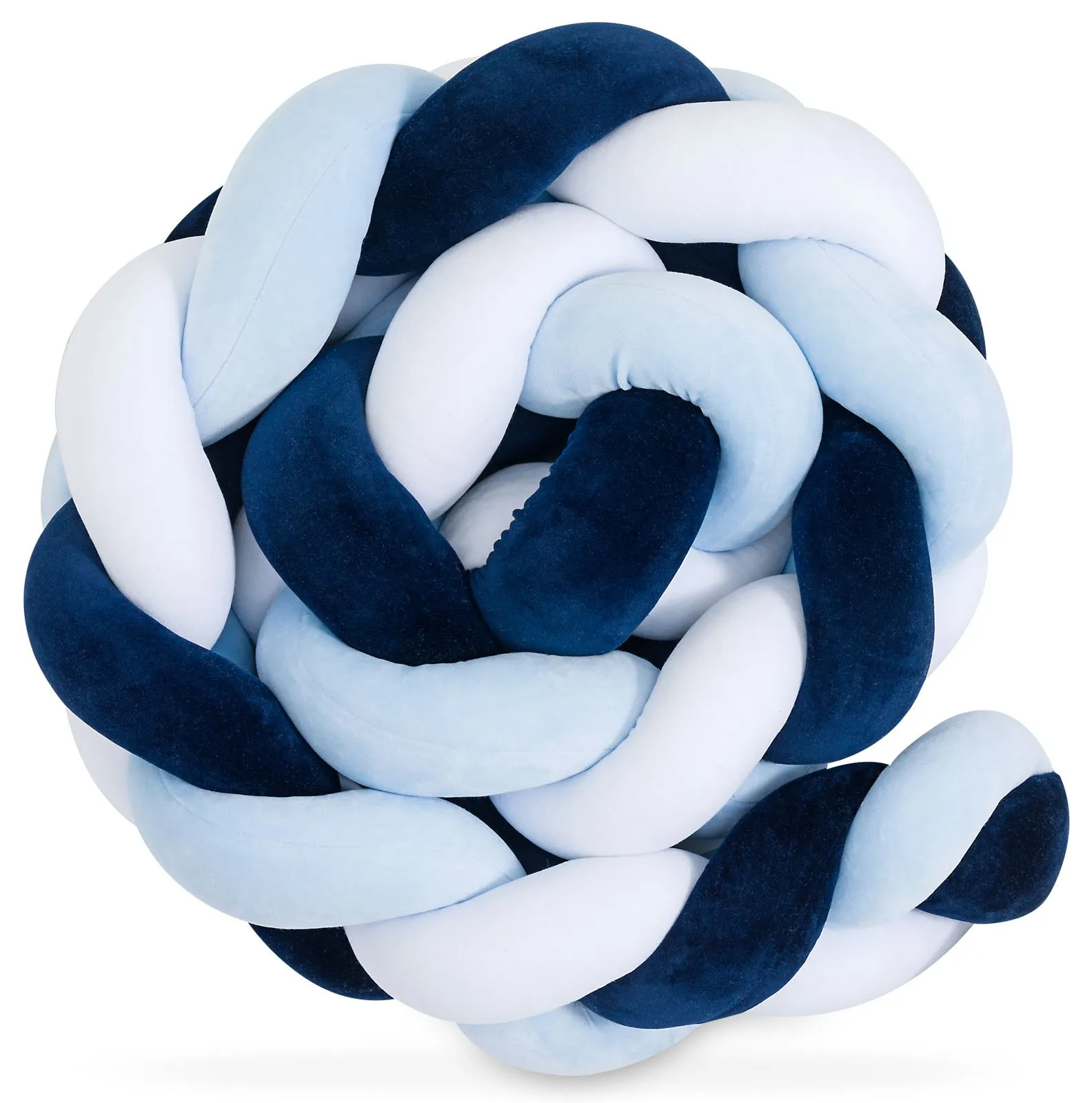 Mix Blue Stootrand Kinderbed – Vlecht - Afbeelding 2