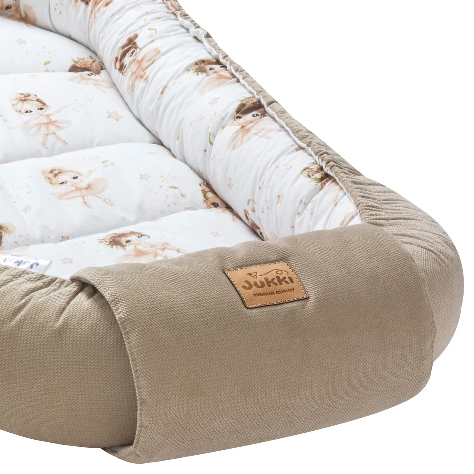 Prima Ballerina & Cappuccino Velvet Babynestje XXL - Afbeelding 4