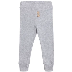 JUKKI Geribde kinderleggings – grijs