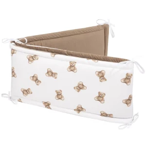 Mr. Teddy & Caramel Velvet Stootkussen voor Kinderbed 180x30cm