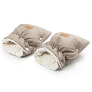 Moffen voor kinderwagens (2 stuks) – Beige Winter