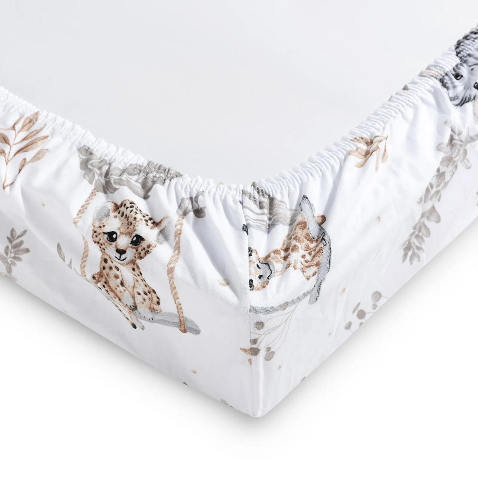 Aankleedkussenhoes met elastiek – Happy Jungle - Afbeelding 4
