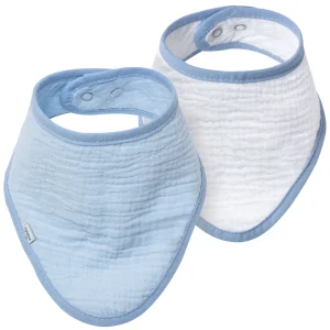 Mousseline halsdoek (2 stuks) – Blue