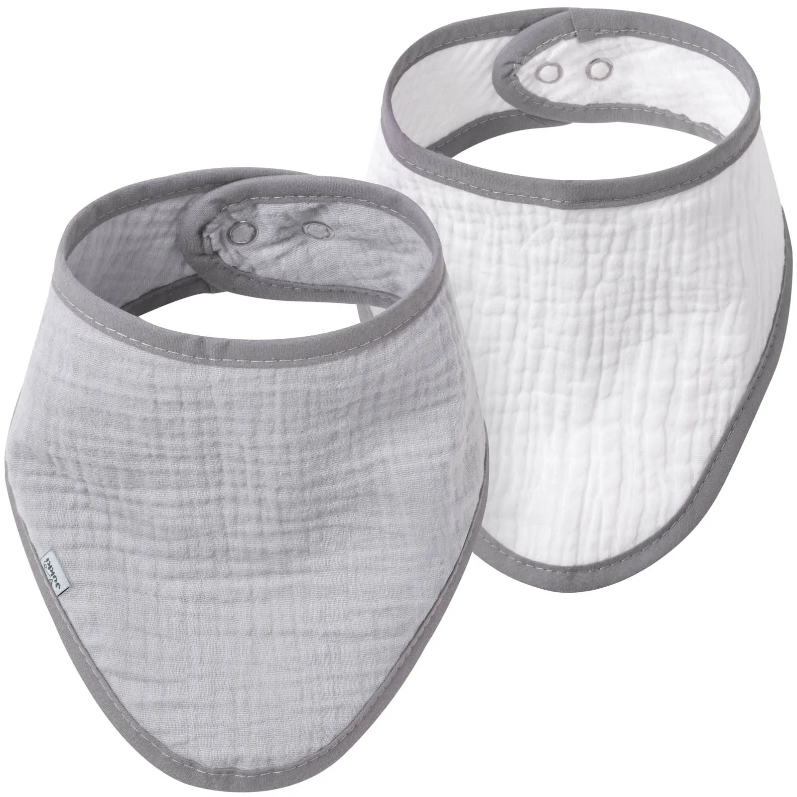 Mousseline halsdoek (2 stuks) – Grey - Afbeelding 2
