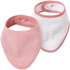 Mousseline halsdoek (2 stuks) – Pink