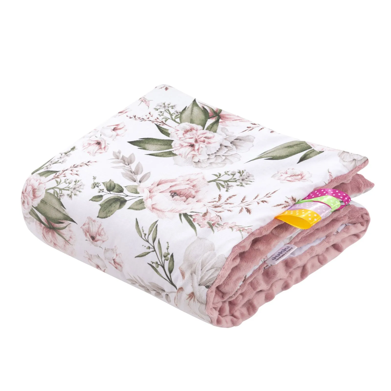 Secret Garden & Old Rose Minky Babydeken 55x75cm - Afbeelding 2