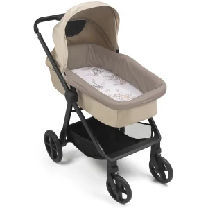 Set voor baby gondel – katoenen beschermer + hoeslaken – Happy Jungle