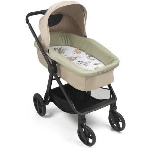 Set voor baby gondel – katoenen beschermer + hoeslaken – Savanna Fun