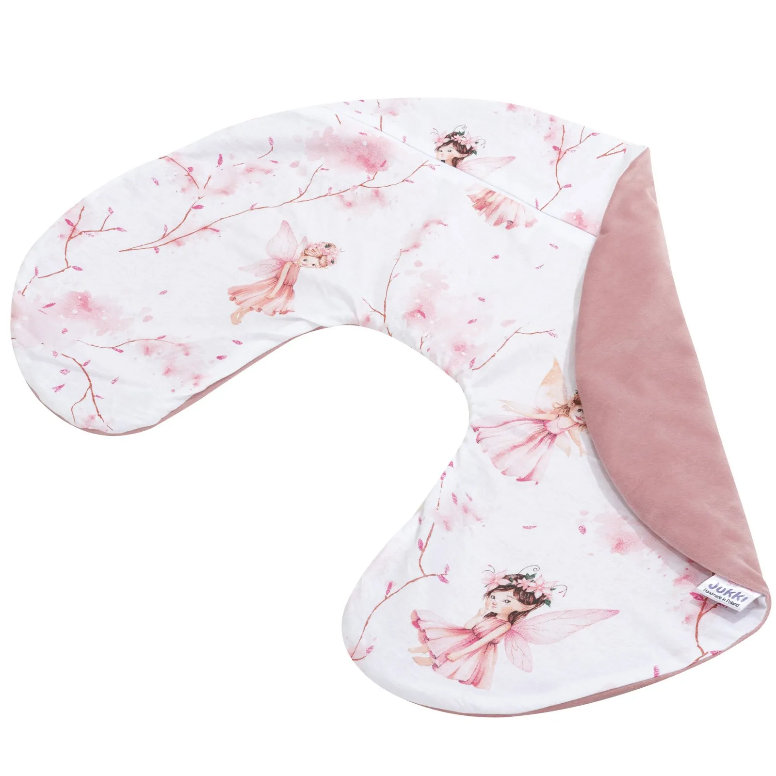 Little Fairy & Smokey Pink Soft Velvet Hoes voor Voedingskussen
