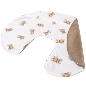 Mr. Teddy & Caramel Velvet Hoes voor Voedingskussen