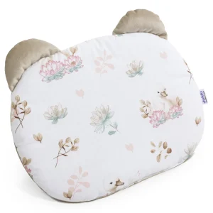 Swan Family & Cappuccino Soft Velvet “Teddybeer” Plat Kussen