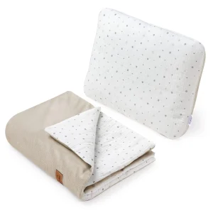 Mousseline kinderwagenset – Little Stars & Ecru Velvet