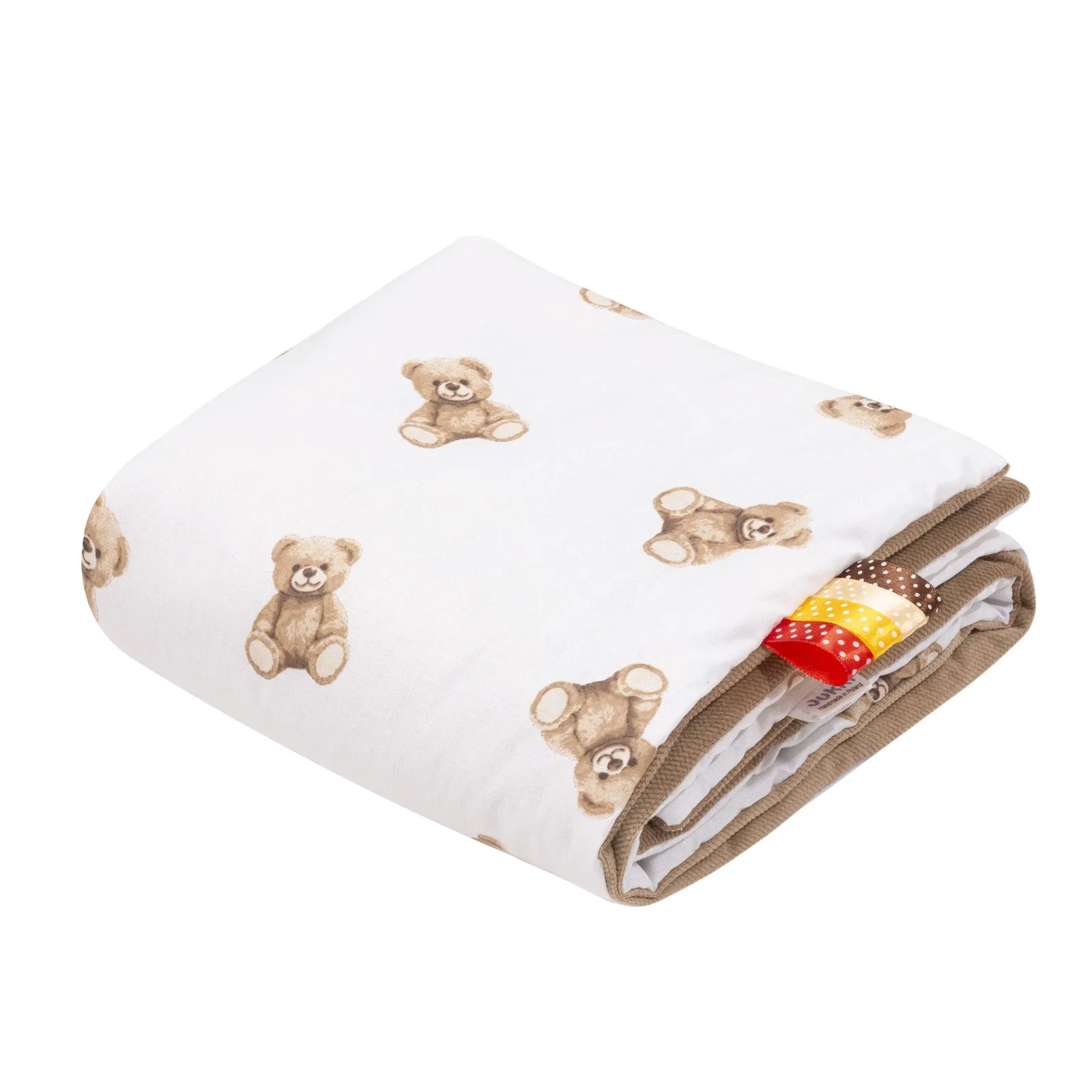 Mr. Teddy & Caramel Velvet Babydeken 55x75cm