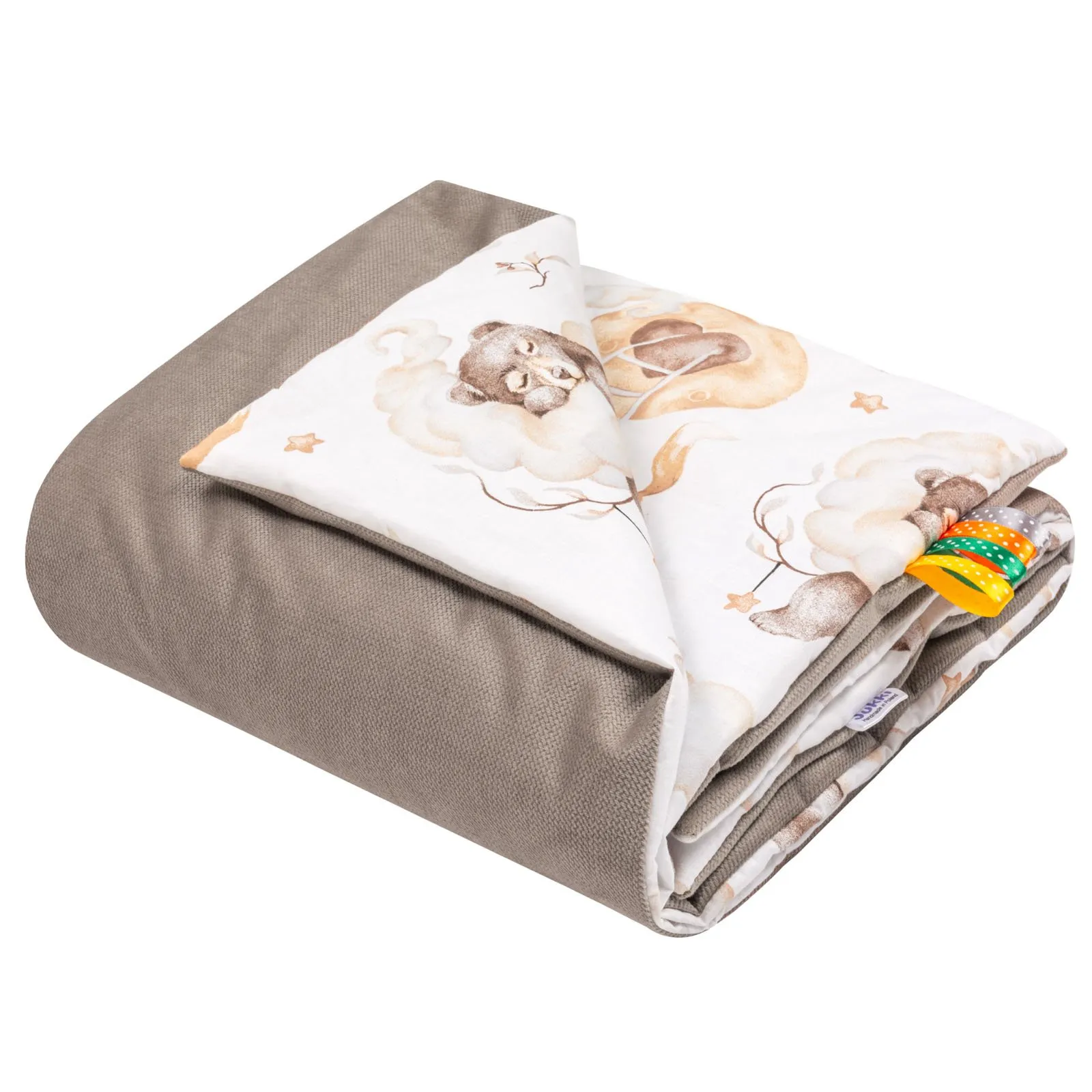Sweet Teddy & Latte Velvet Babydeken 75x100cm - Afbeelding 4