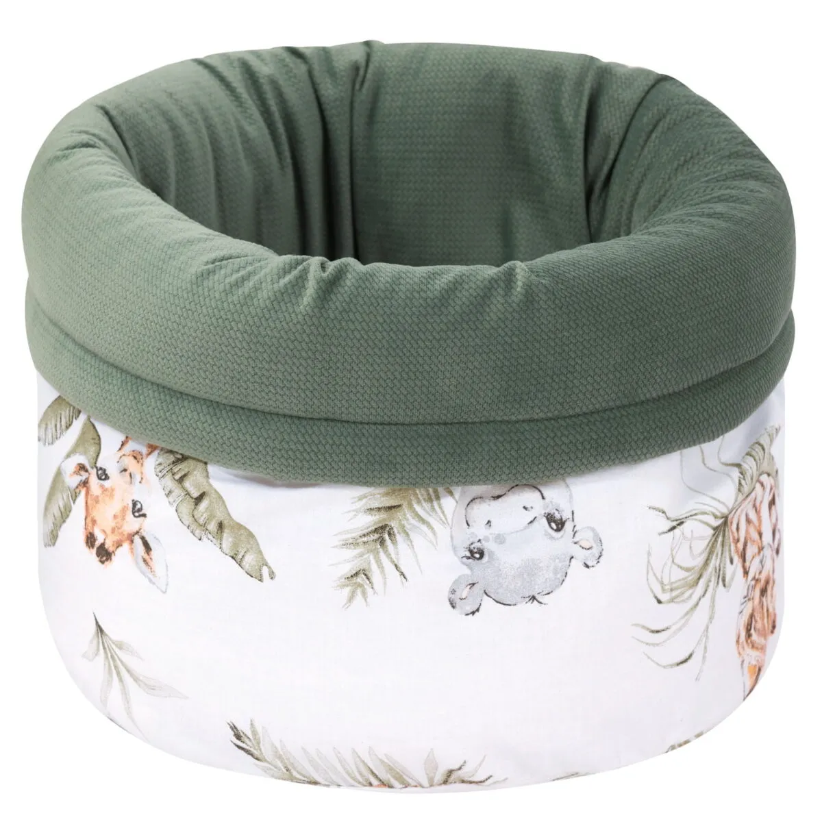 Savanna Fun & Olive Velvet Bak/mand om luiers, cosmetica en babyaccessoires in op te bergen - Afbeelding 4