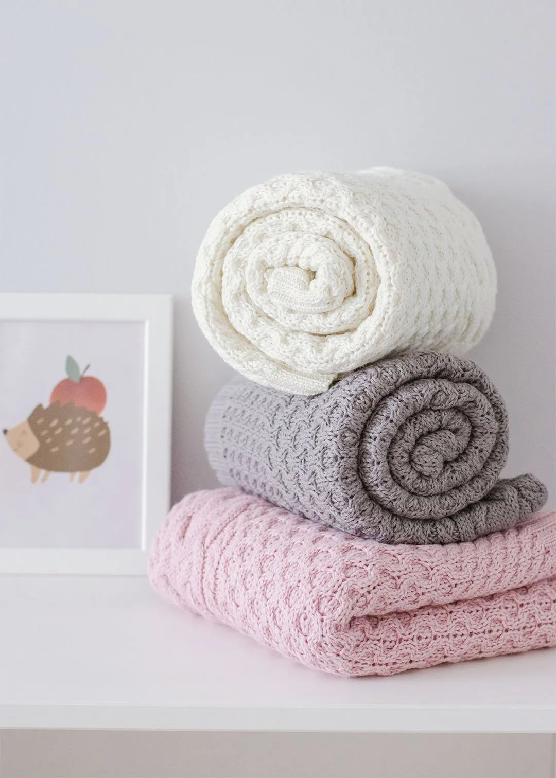 White Noise Wollen Babydeken MERINO - Afbeelding 4